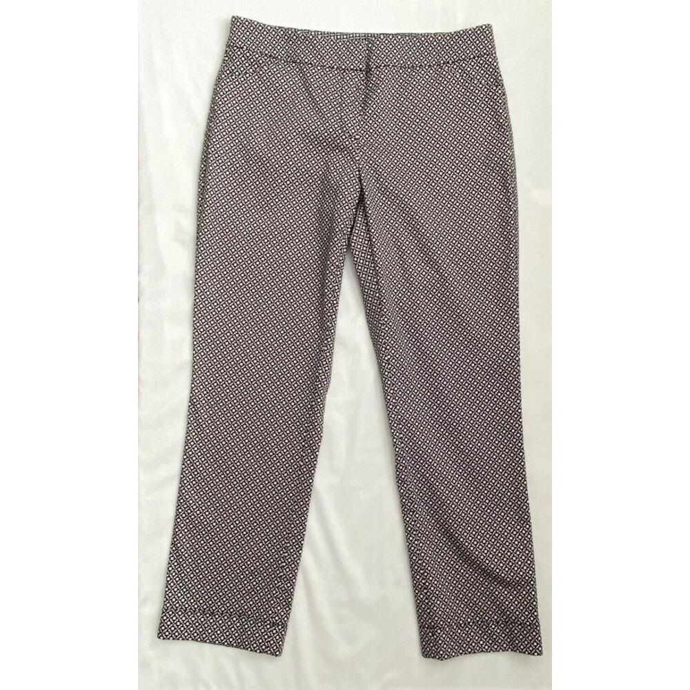 New York & Company Women's Size 4 Ankle Crop Pants Flat Front Casual Career